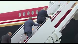 THIS IS THE MOST EPIC VIDEO ON X MIKE TYSON BOARDS AIR FORCE 1 WITH PRESIDENT TRUMP News