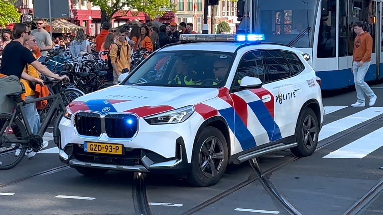 [KINGSDAY] Amsterdam Emergency Services responding to a medical emergency in Central Amsterdam