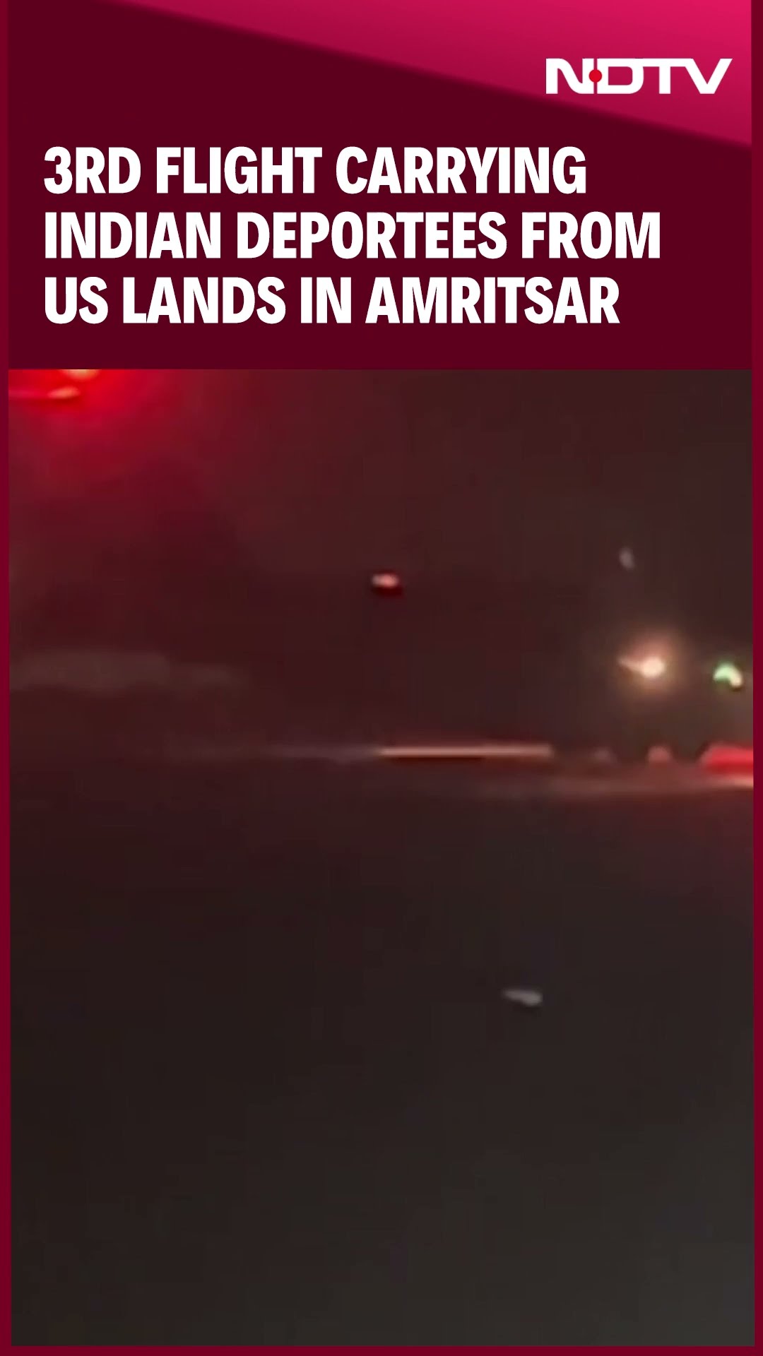 3rd Flight Carrying Indian Deportees From US Lands In Amritsar