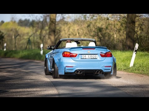 liberty-walk-bmw-m4-w/-akrapovic-exhaust---loud-accelerations,-revs-&-burnout-!