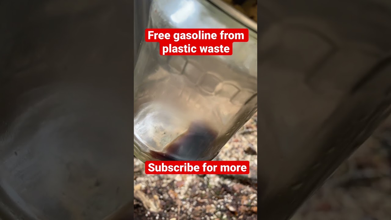Free gasoline made from plastic waste diy