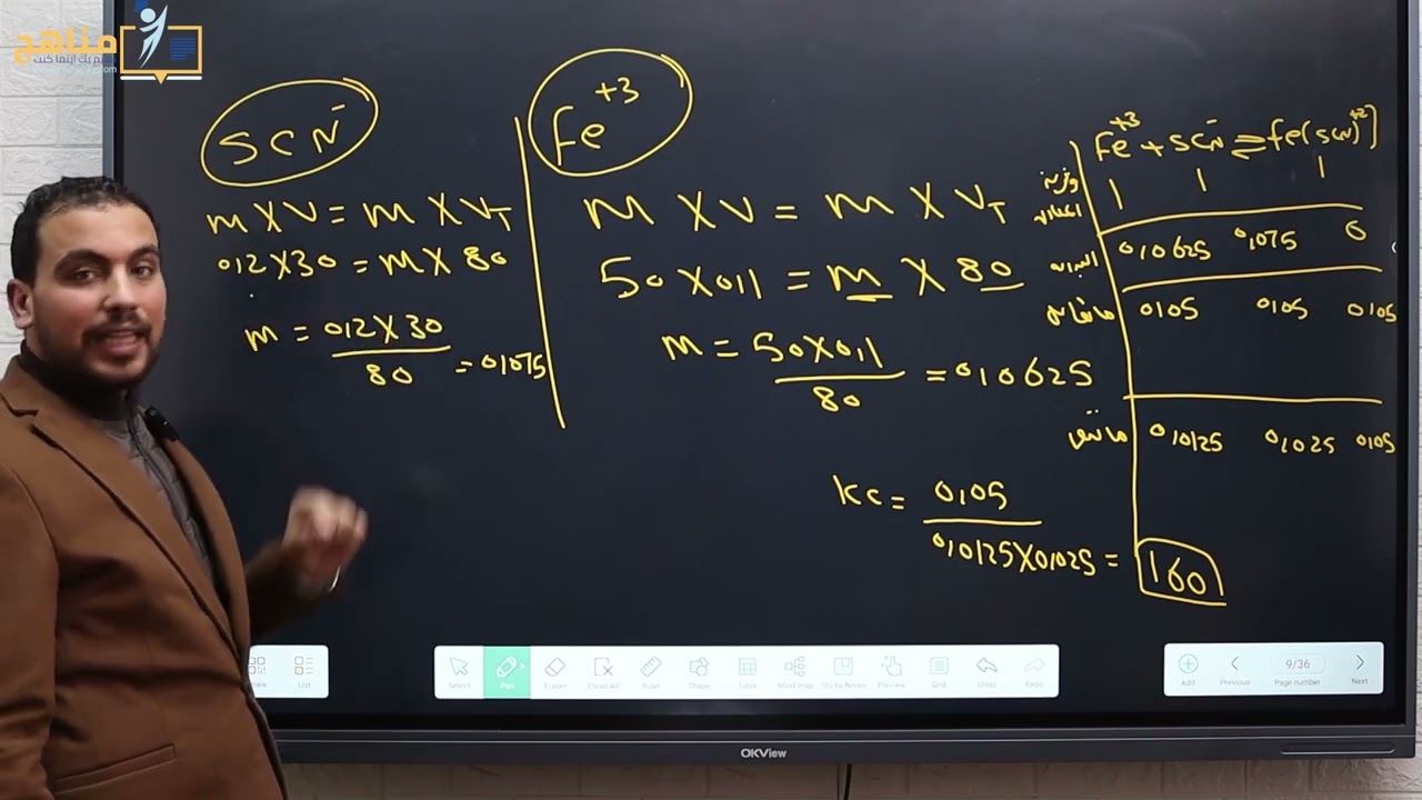 مراجعة الباب الثالث الاتزان الكيميائي 3ث 2026 مع مستر عبدالفتاح علي 