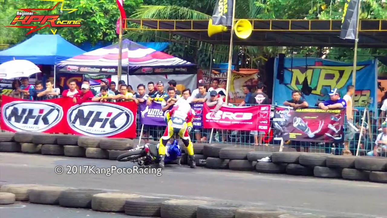 Ramai.!! PEMBALAP Berjatuhan - IRVAN RIYADOH PJRM Menggila [BEBEK 125 KARES]