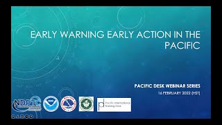 PITD 2022 Webinar #1 – Early Warning Early Action in the Pacific