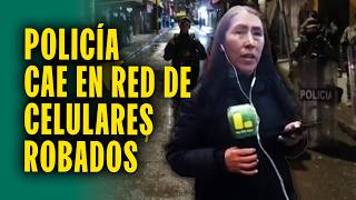 Megaoperativo contra red que vende celulares robados: Capturan a policía implicado y 11 personas más