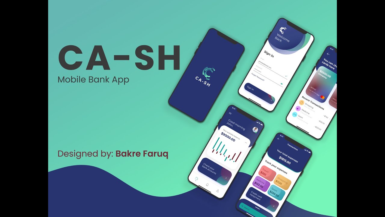 CASH Mobile App UI/UX Prototype - YouTube