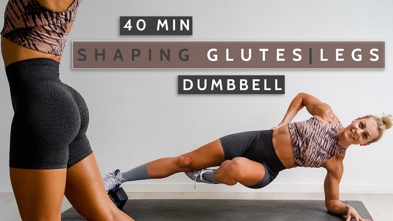 40 MIN SHAPING GLUTES | LEGS Dumbbell | Inner & Outer Thighs | Killer Leg Workout | Toned | Sweaty