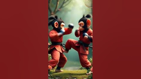 Ninja Money Fights 🥊 #monkey #fight