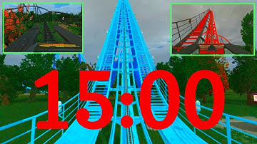 15 Minute Countdown Timer with Roller Coaster Ride | No Limits 2 Coaster Ride Timer 15 Minutes
