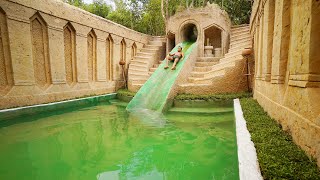 Build The Most Underground Waterslide Temple and Swimming Pool