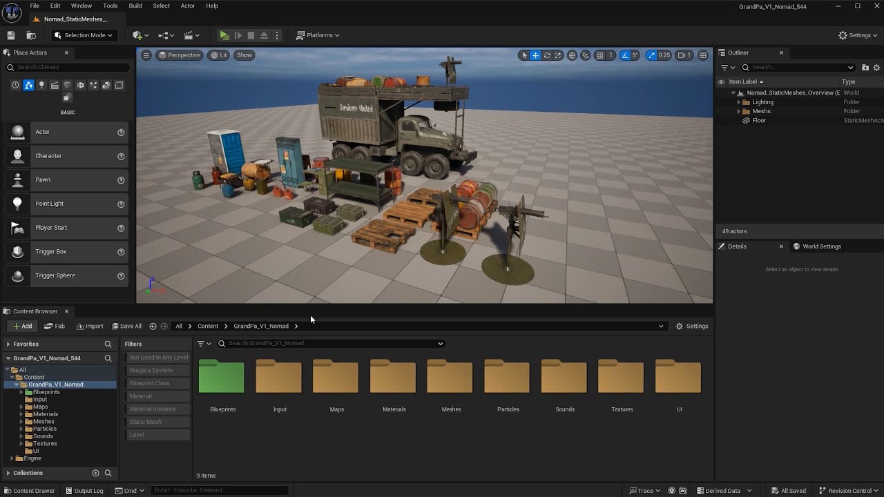 GrandPa V1 Nomad – Apocalypse Truck UE5 Project Overview | Asset & Blueprint Showcase