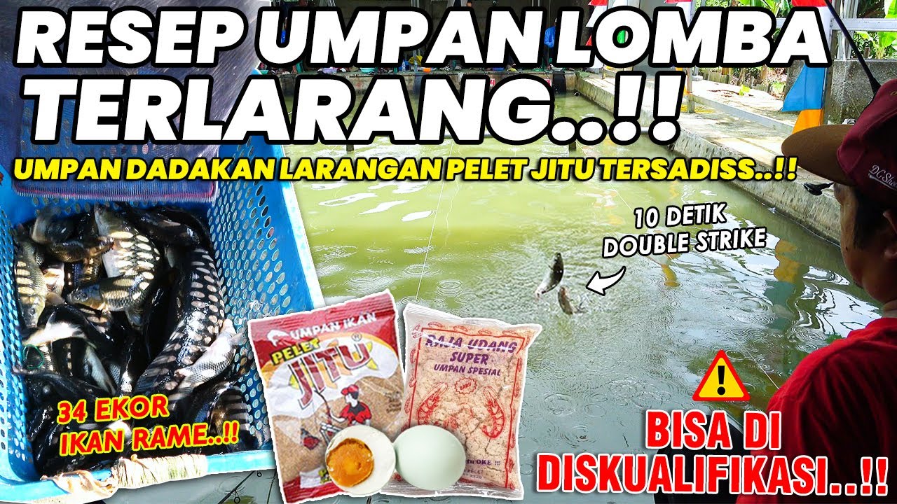 RESEP KEJAM UMPAN DADAKAN TERLARANG !! 10 DETIK DOUBLE STRIKE IKAN MAKAN LAHAP KURAS HABIS❗❗