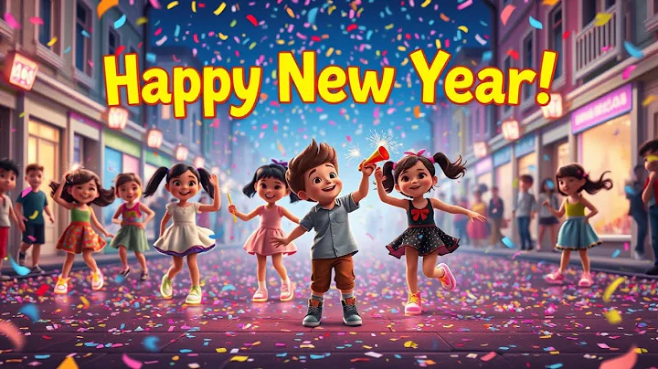 "Happy New Year Song for Kids | Fun Nursery Rhyme 2025 Celebration!"