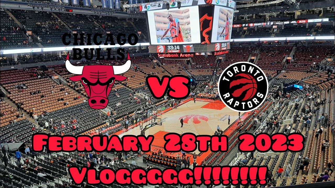 Raptors game VLOGGGG!!!!!!! Vs Bulls Feb 28th 2023 MUST WATCH
