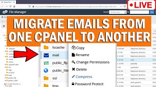 [🔴live] how to migrate all emails from one cpanel to another?