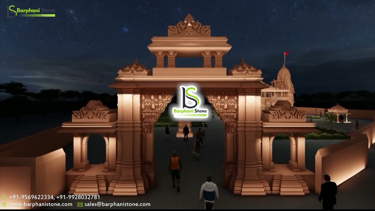 Barphanistone Temple 3D Elevation