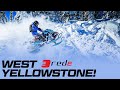 Snowmobiling west yellowstone  island park  lets go