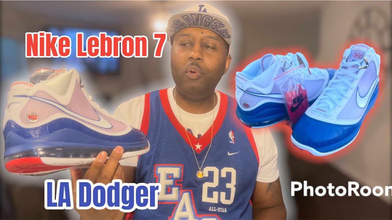NIKE LEBRON 7 LA DODGER SNEAKER REVIEW 