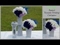 Dollar Tree Inspired Modern Romantic Wedding Centerpiece | DIY Wedding Centerpiece | DIY Tutorial