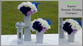 Dollar Tree Inspired Modern Romantic Wedding Centerpiece | DIY Wedding Centerpiece | DIY Tutorial