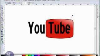 Create the YouTube logo with Inkscape
