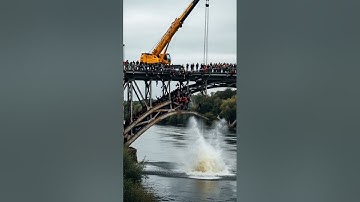 Bridge Collapse Disaster 2025: Crane Accident Plunges Crowd Into Chaos!