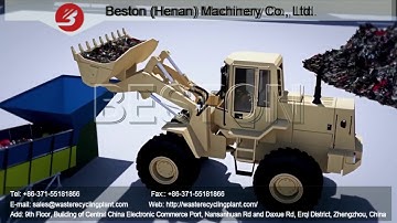 3D Video of Municipal Solid Waste Sorting Machine | MSW Sorting Plant / System