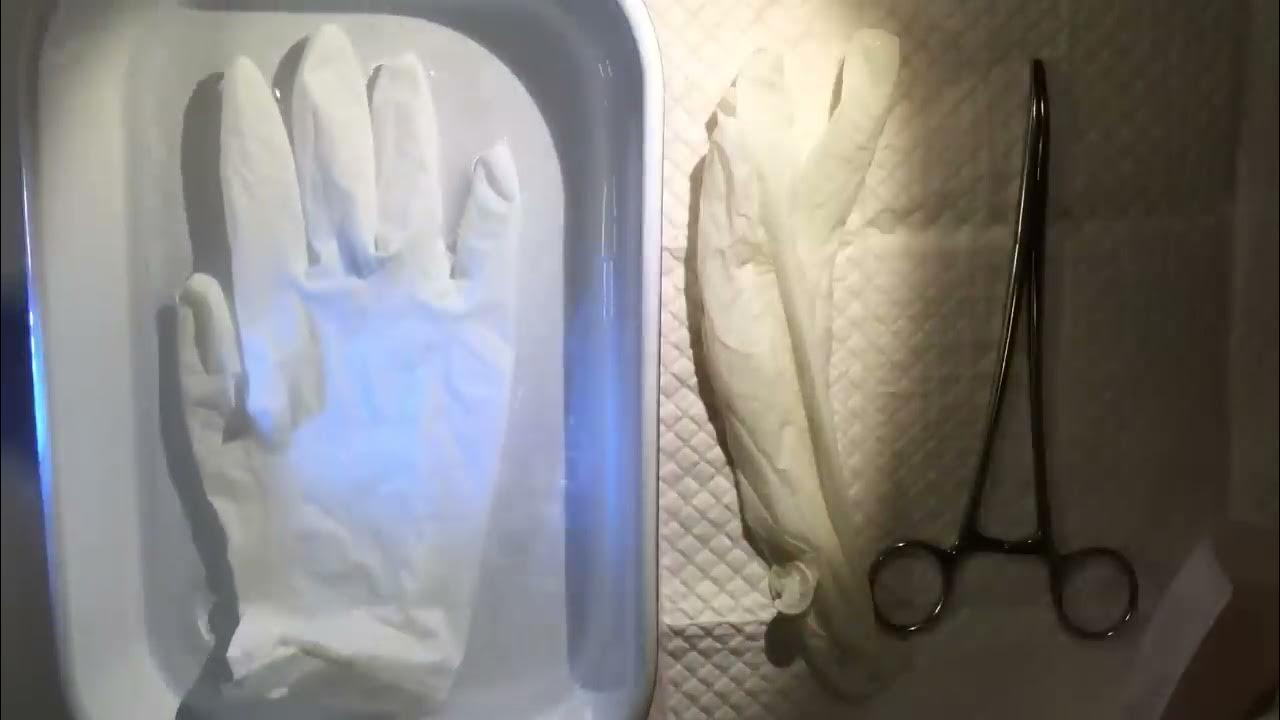 LATEX GLOVES👐 sterilize VINTAGE with RUBBER GLOVES 🏥 MEDICAL RP [[ASMR