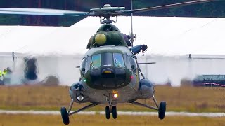 [4K] Czech Mil Mi-17 Hip Helicopter Arrives at Eindhoven