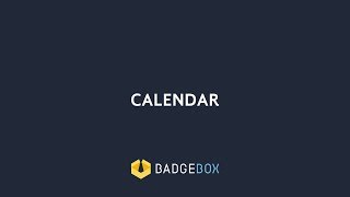 HR Management Software Tutorial | BadgeBox 2 Calendar [eng]