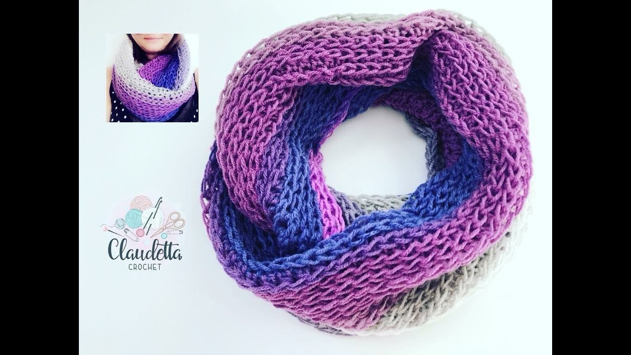 Featured image of post Youtube Beginner Crochet Infinity Scarf : For this infinity scarf i used a p hook 11.5 mm and 142 gram yarn.