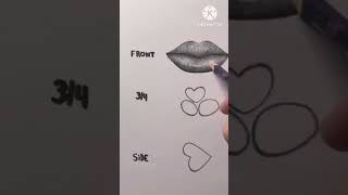 How to draw realistic lips#shortsvideo #drawing #beautiful #easy drawing
