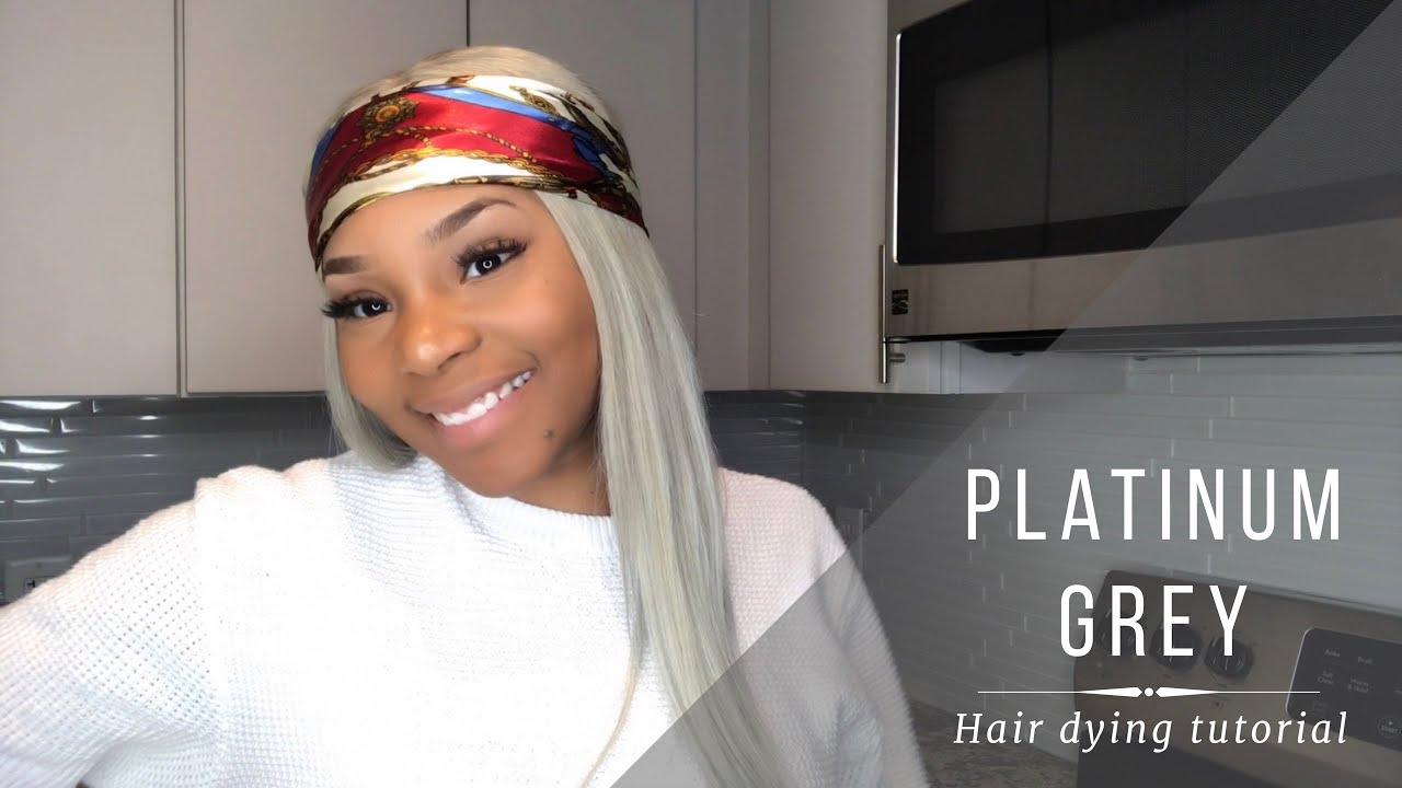 Dying My 613 Hair Grey Hj Weave Beauty Youtube