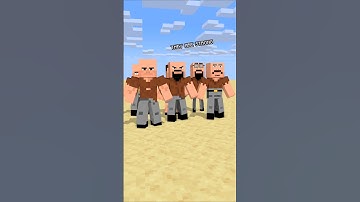 Herobrine And Friends With The Visitors #friendship #shorts #trending #anime