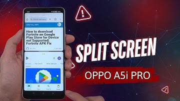 OPPO A5i Pro Split Screen Guide | Use Two Apps at Once