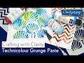 Stencilling How To - Technicolour Grunge Paste