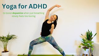 Breathing & Yoga for ADHD to boost dopamine when just breathing deeply feels too boring