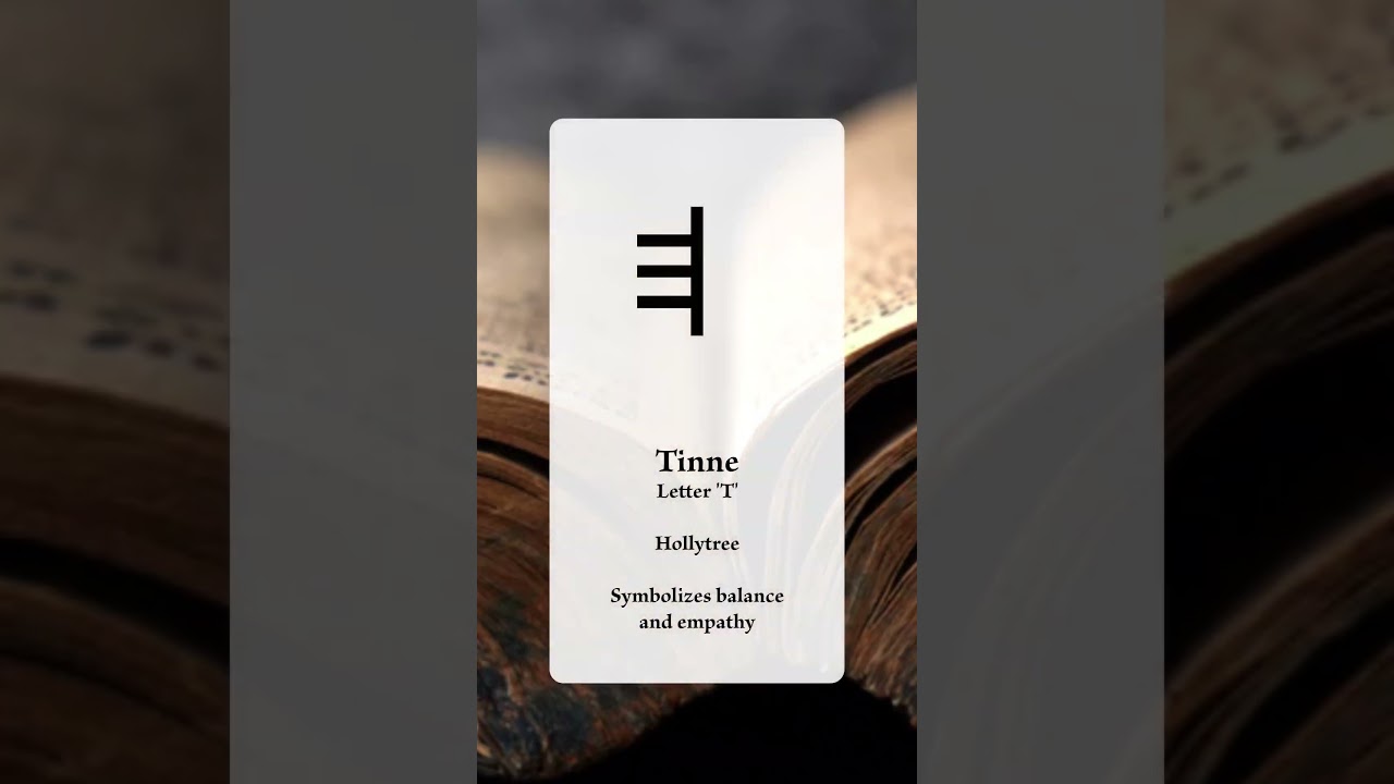 Ogham Letter Tinne / T
