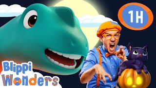 Blippi's Dinosaur Halloween Party! 1 Hour of Blippi Halloween | Educational Videos for Kids
