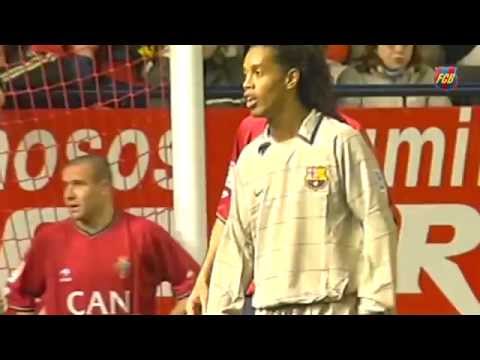 Ronaldinho&#39;s wonder goal vs Osasuna (2004)