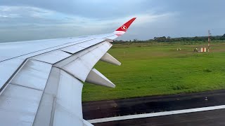 Evening Landing in Panama City – Turkish Airlines Airbus A350