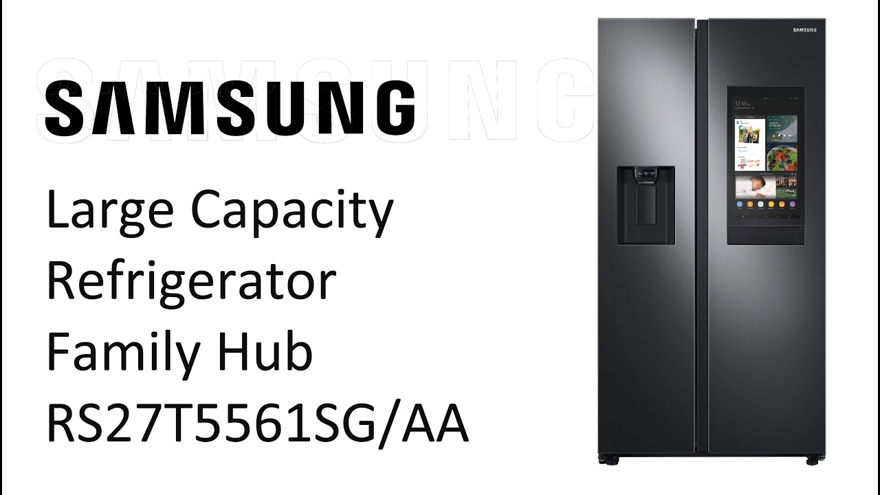 Samsung 26.7 cu. ft. Family Hub Side by Side Smart Refrigerator in