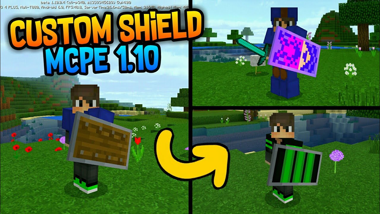 Jadi Begini Cara Custom Shield Di Mcpe 1 10 Beta Youtube Jadi Begini Cara Custom Shield Di Mcpe 1 10 Beta Youtube