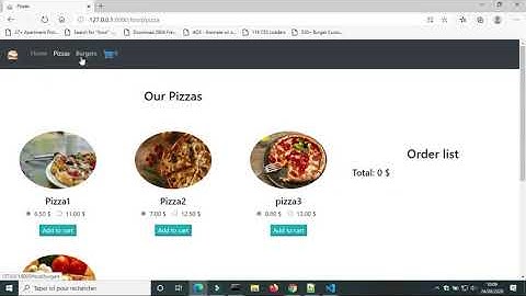Fastfood web application part6: localstorage (Django / JS)