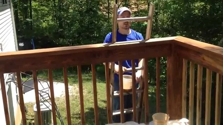 TWP 100 deck stain on 9 year old deck.