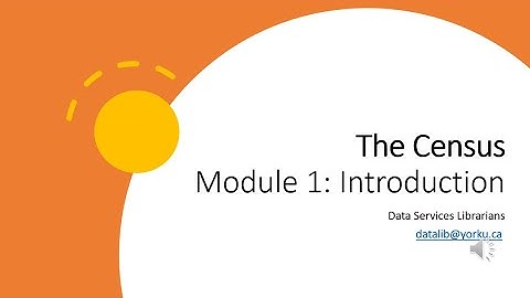 Census Module 1: Introduction