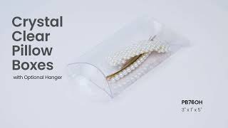Crystal Clear Pillow Box w/ Optional Hanger- PB76OH screenshot 4