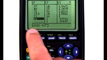 TI-Graphing Calculator Tutorial : Storing Data