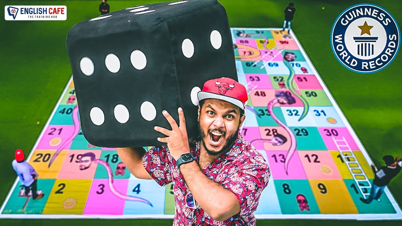 WORLDS RECORD BIGGEST SNAKE 🐍 & LADDER 🪜 GAME