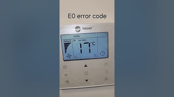 E0 error code in indoor unit Trane Tvr / vrf 6G